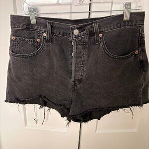Levi's Black Denim Jean Shorts